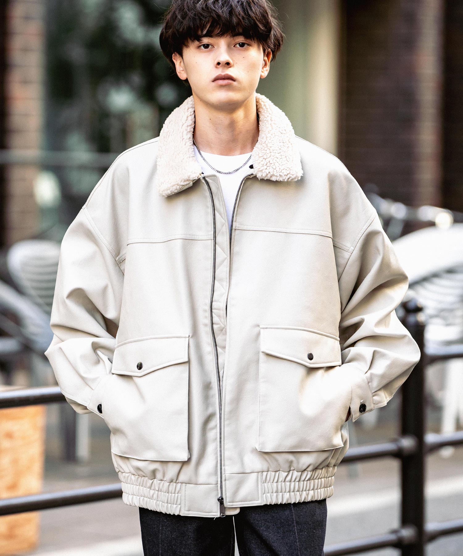 オーバーサイズPUレザー G-1型フライトブルゾン 13760 – Rocky Monroe