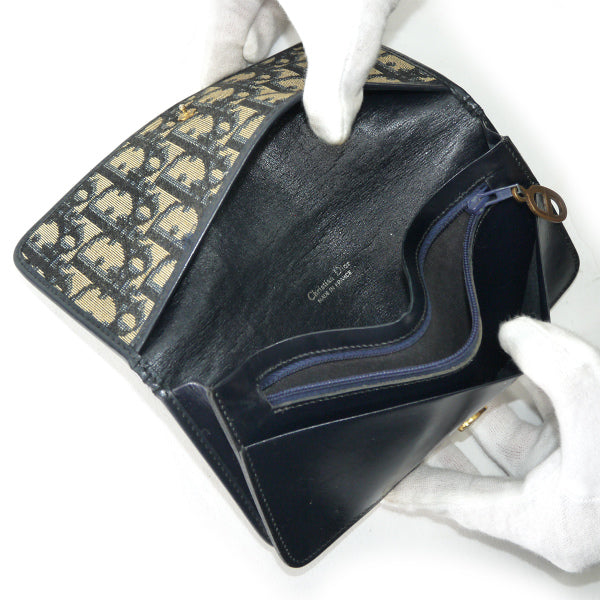 OLD Dior トロッター柄ジャガード長財布（青） – Vintage Shop Rococo