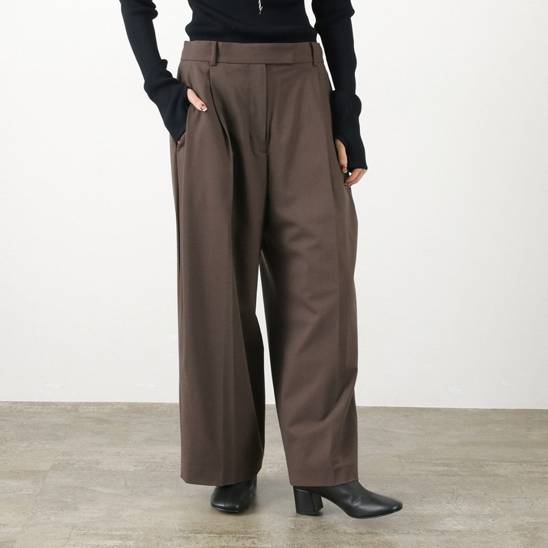 ETRE TOKYO（エトレトウキョウ） ウエストアジャスタブル タックワイド