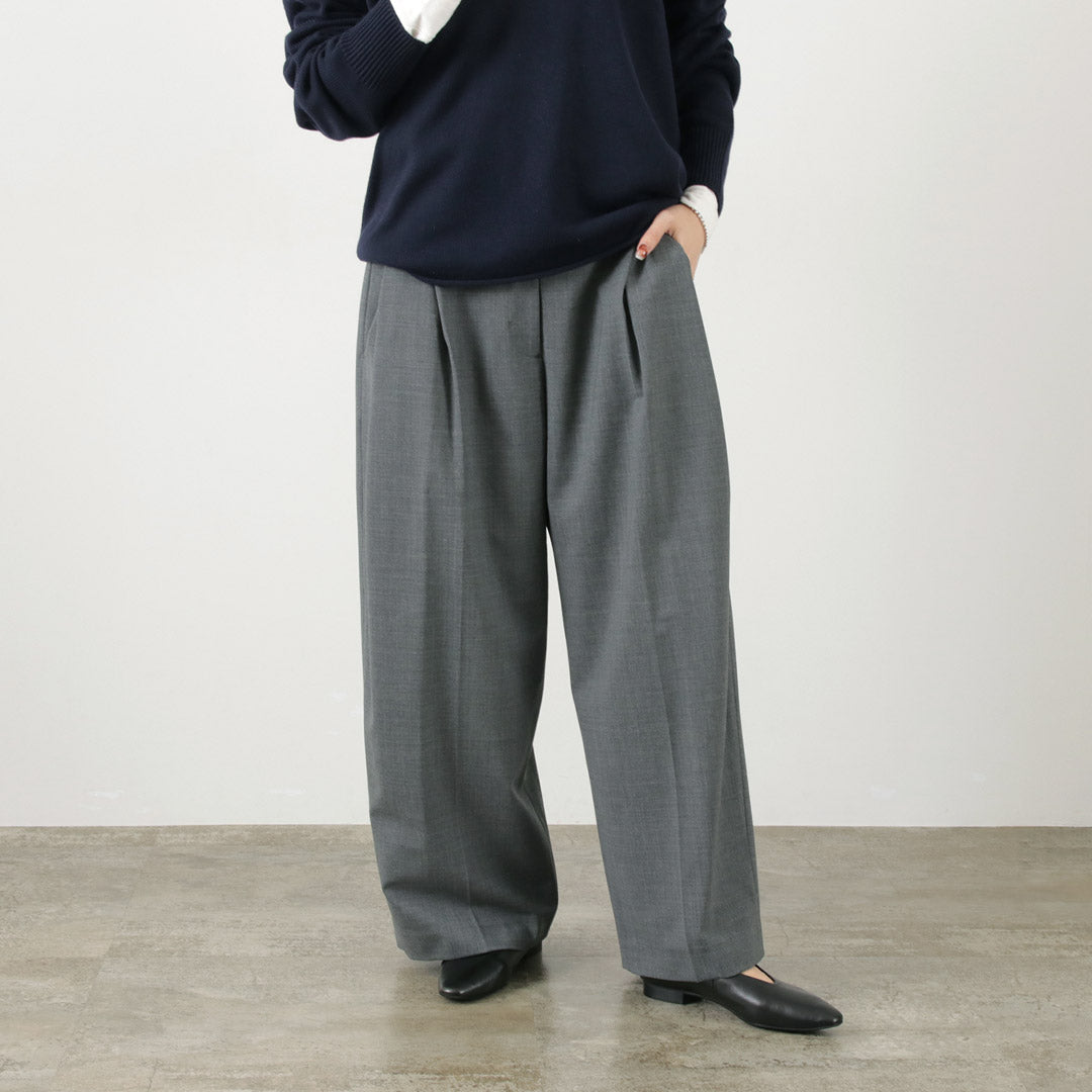 ETRE TOKYO（エトレトウキョウ） ウエストアジャスタブル タックワイド