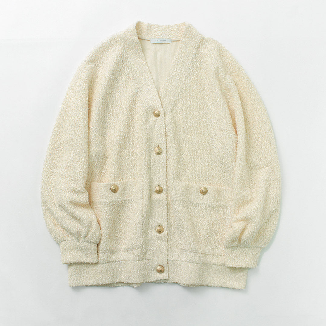 50％OFF】CHIGNON（シニヨン） カットツイード カーディガン｜ROCOCO