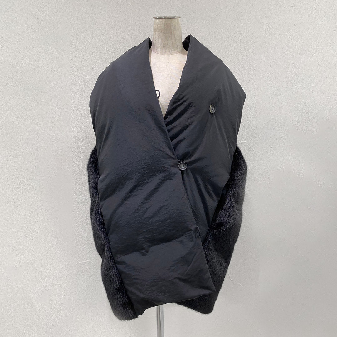 CYAN TOKYO（シアン トーキョー） ストールライク ファーコンビ ダウン