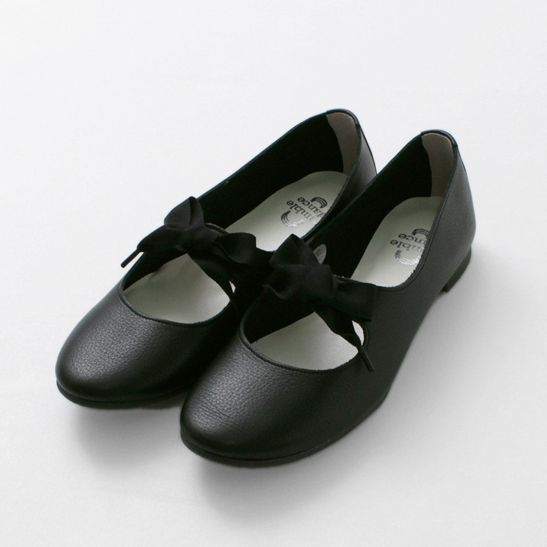 RAMBLE DANCE（ランブルダンス） シュリンクレザー リボンバレエ