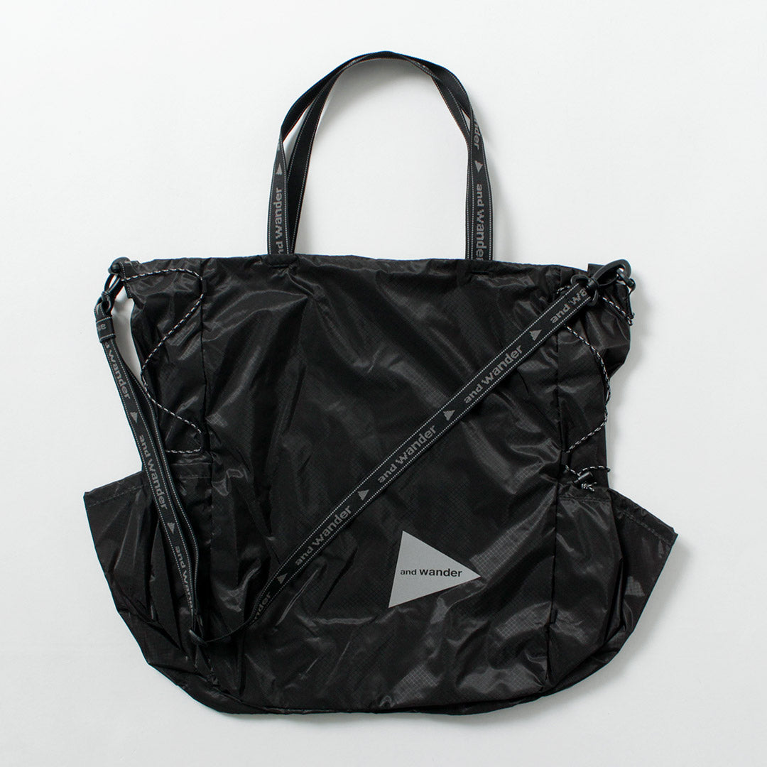 AND WANDER（アンドワンダー） シル トート バッグ / ショルダーバッグ