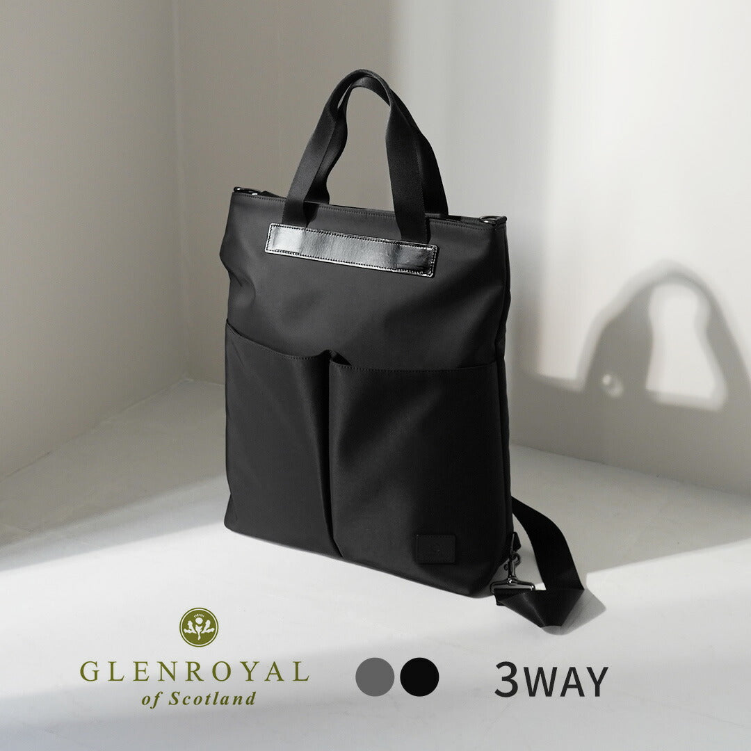 GLENROYAL（グレンロイヤル） 3wayトートバッグ ナイロンツイル