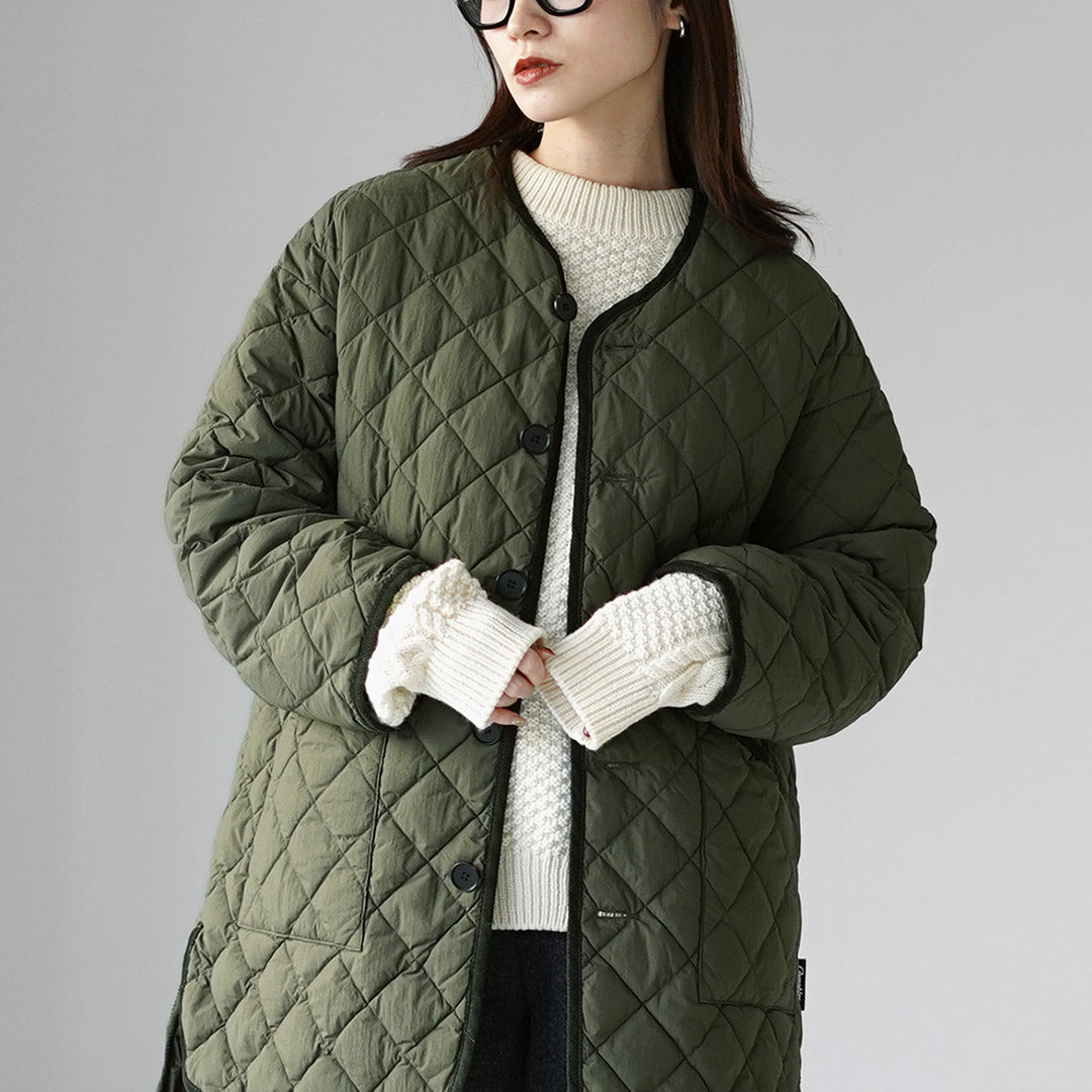 GYMPHLEX（ジムフレックス） ノーカラー キルトジャケット