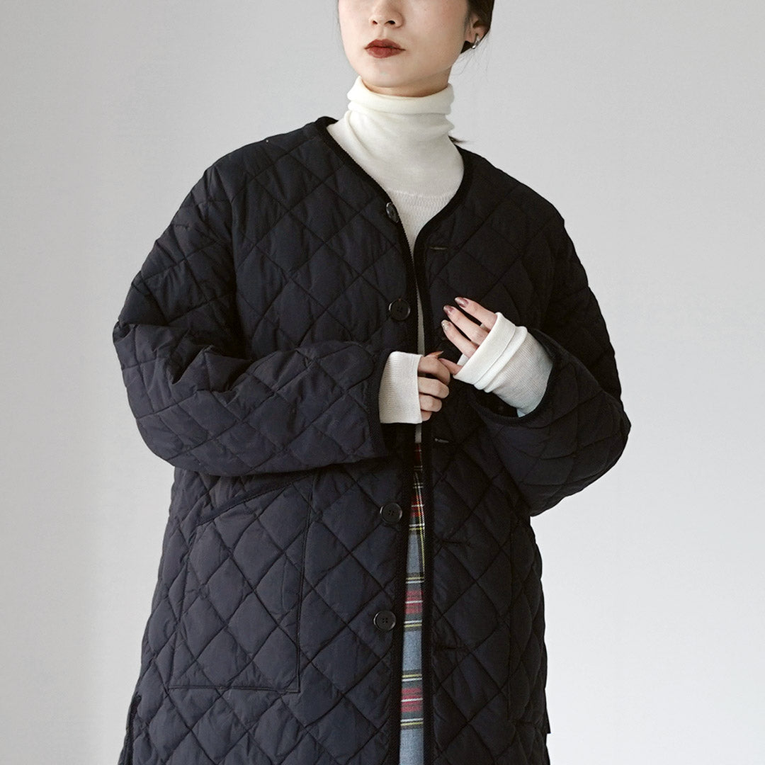 GYMPHLEX（ジムフレックス） ノーカラー キルトジャケット