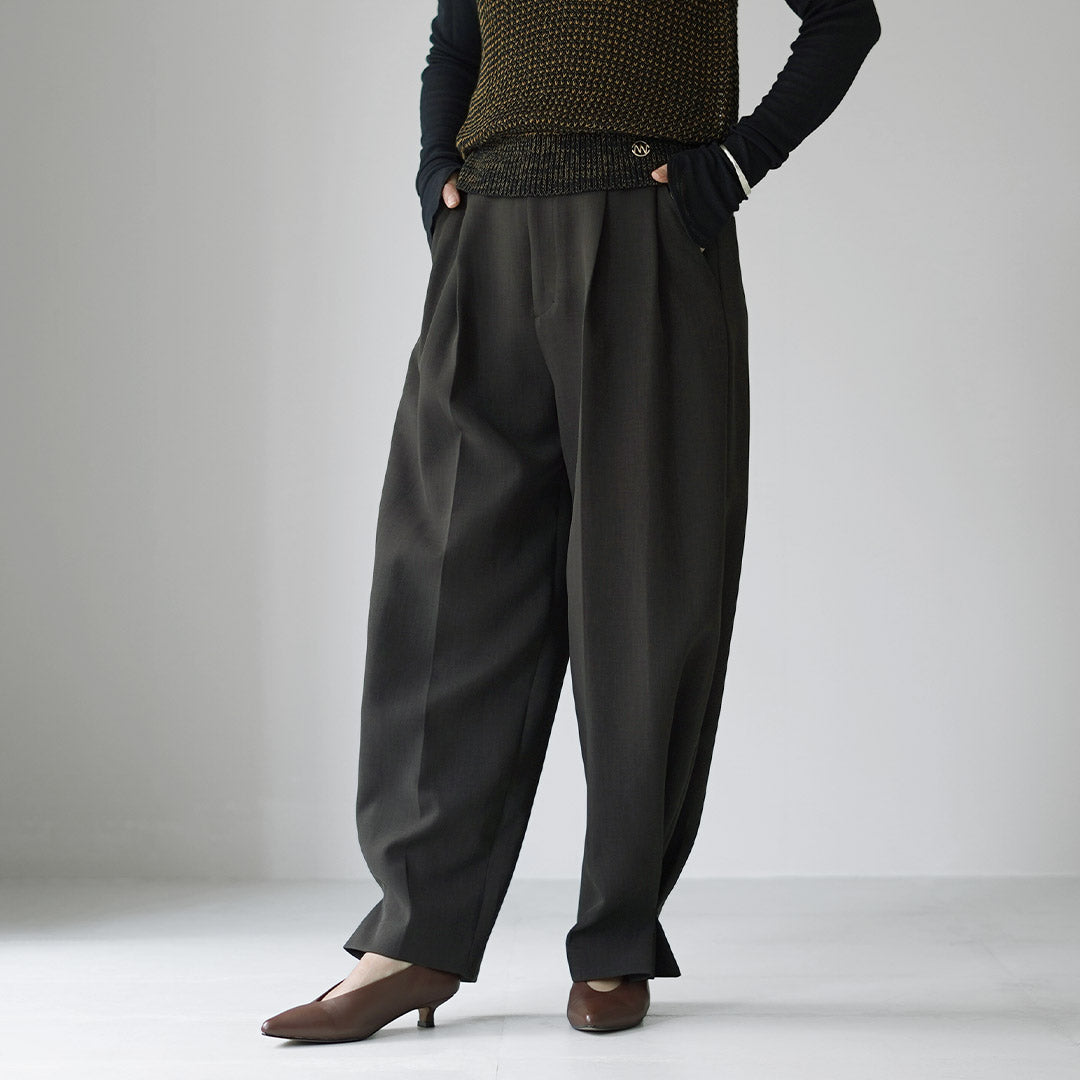 ETRE TOKYO（エトレトウキョウ） サイドヘムタックパンツ 1225420044-0