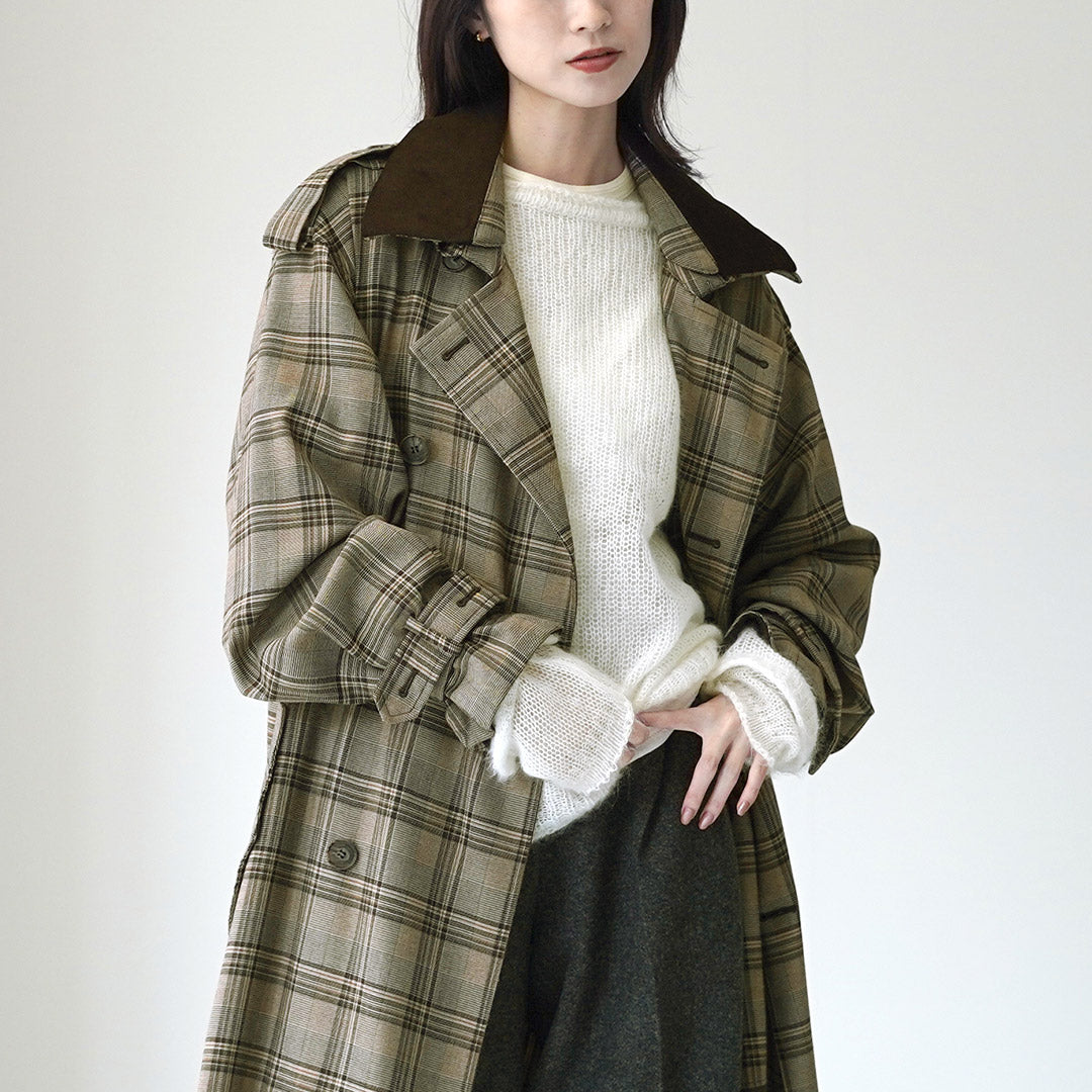 ETRE TOKYO（エトレトウキョウ） フードストールロングトレンチコート