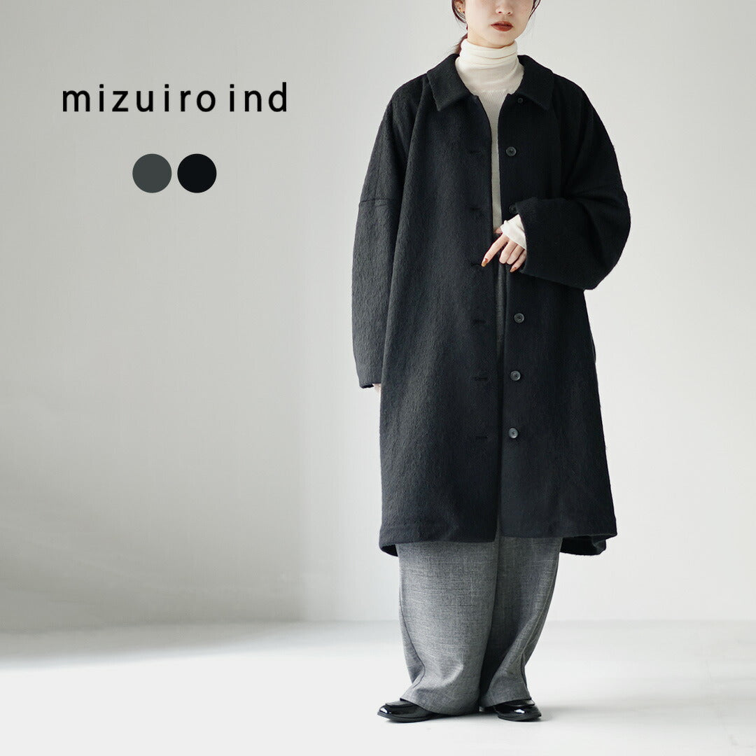 mizuiro ind（ミズイロインド） ワイドシャツ コートジャケット