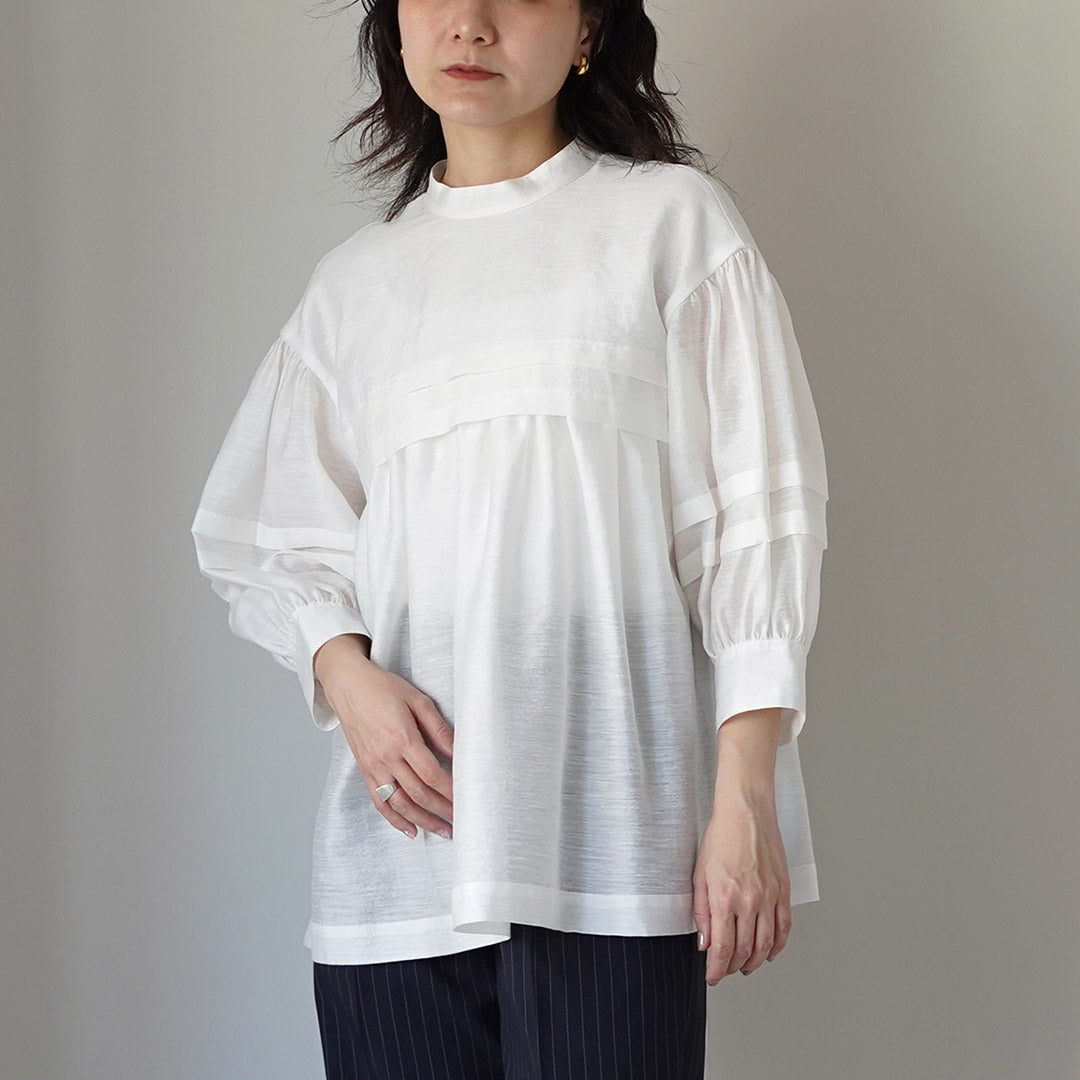 SHINZONE（シンゾーン） シアー タック ブラウス 26SMSBL03 日本製