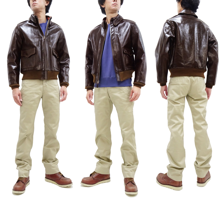 Buzz Rickson Jacket Men's A-2 Flight Jacket Plain A2 Aniline
