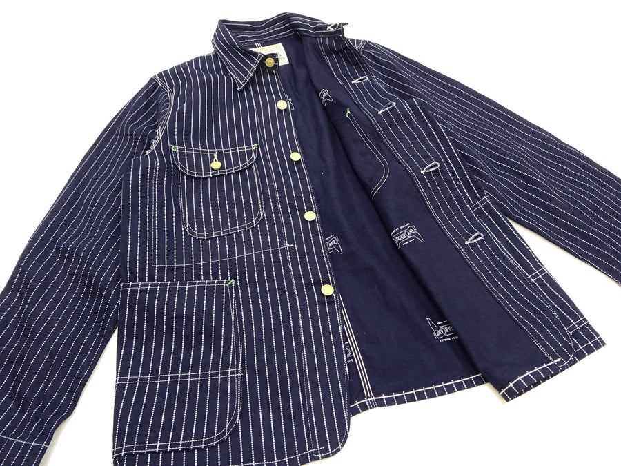 Sugar Cane Jacket SC15658 Men's Casual 9oz. WAbash Stripe Work