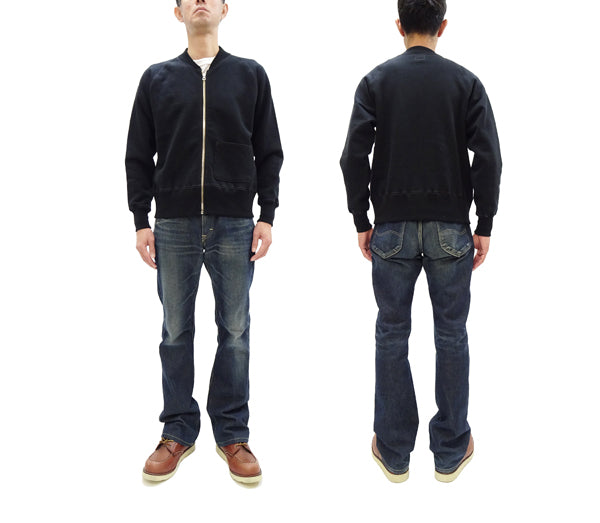 TOYS McCOY Zip-Up Sweatshirt Men's Casual C-2 Style No Hood Full