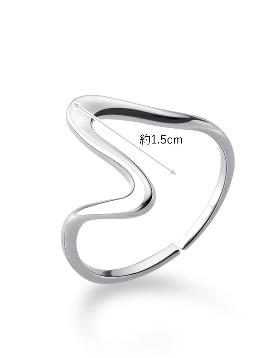 ウェーブリング シルバー925 – 金属アレルギー対応のアクセサリー