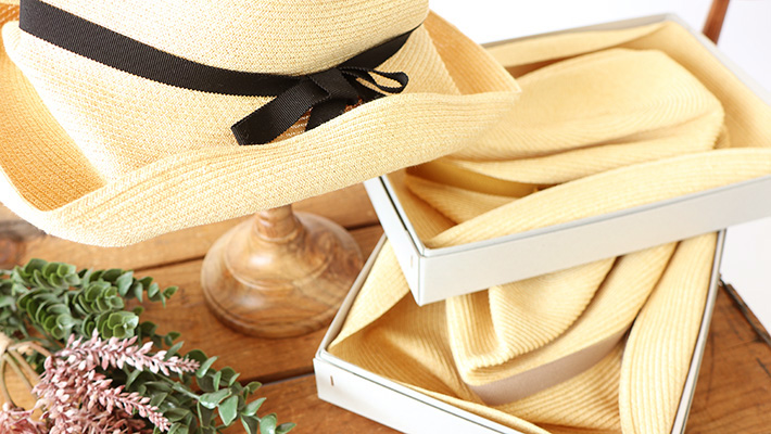 mature ha.] BOXED HAT 11cm brim（Natural） | 森の8カテン rolca_shop