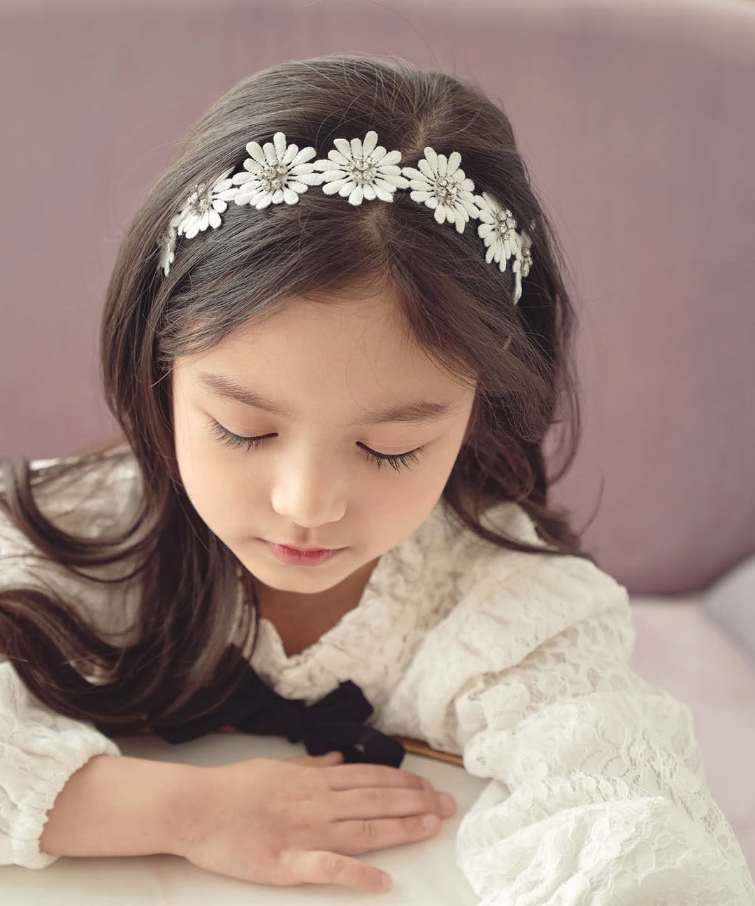 クレオ 花 ヘッドドレス カチューシャ(3color)
