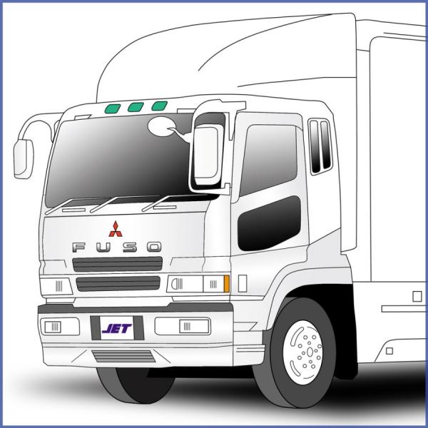 フロントハブキャップ三菱ふそう大型スーパーグレート低床車用メッキ