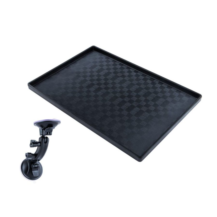 ダッシュボードトレイセット大 400X270 ブラック (吸盤マウント付き