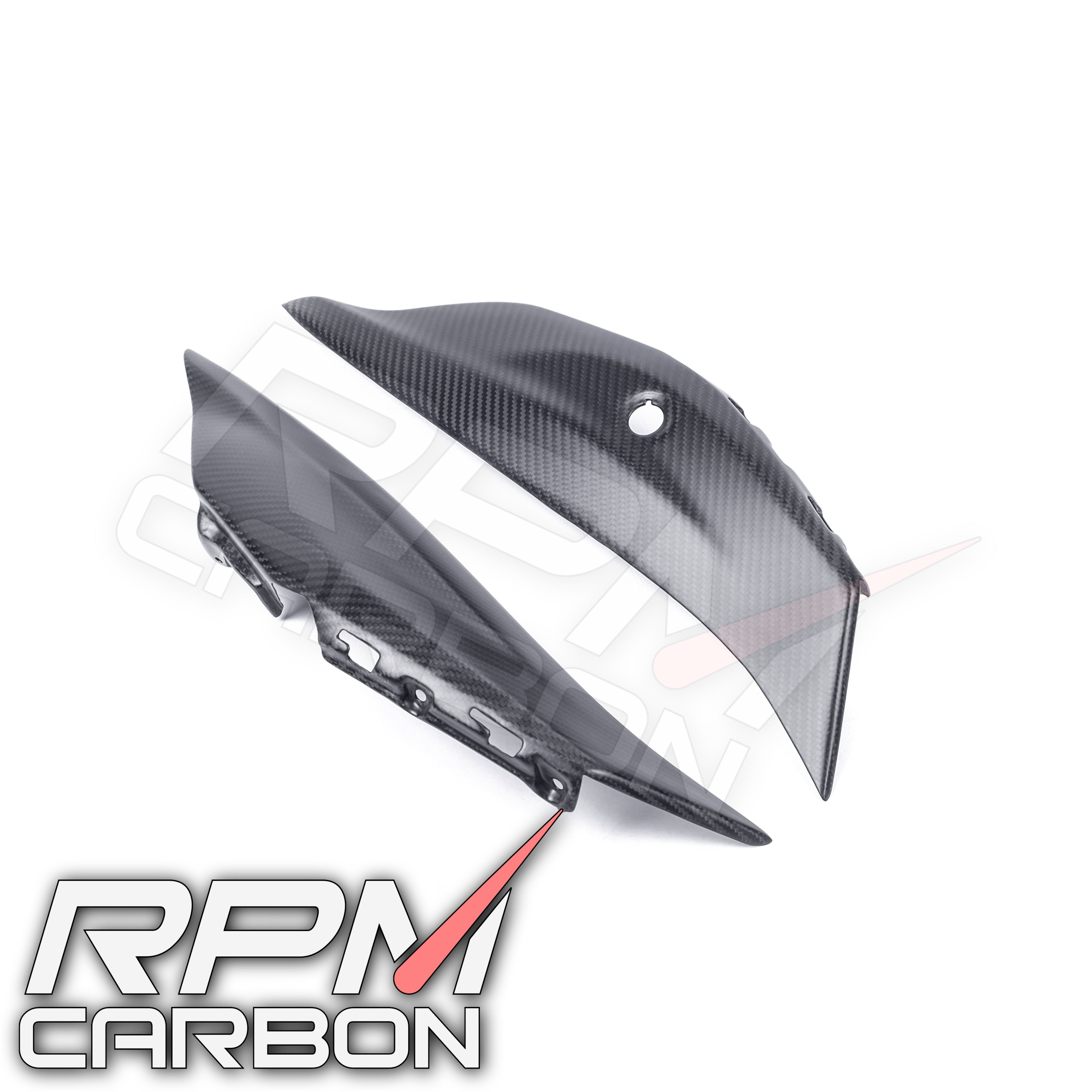 Kawasaki ZX-10R 2016+ Rear Seat Side Panels in Carbon Fiber