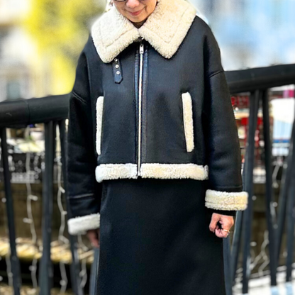 ムートンシングルライダースジャケット［20%OFF］ – RUKA