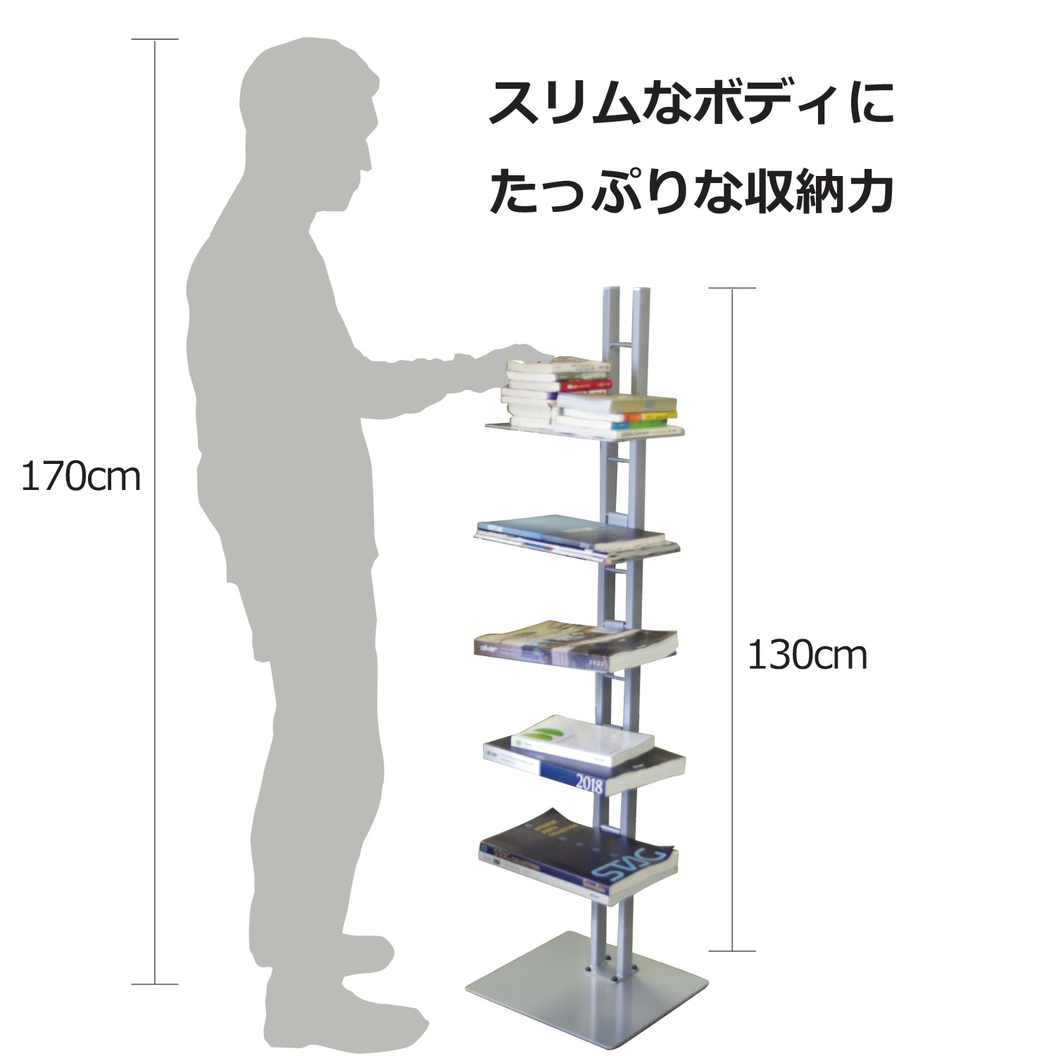 ルネセイコウWEB専用ユーザー直販モデルSHTG-130 タワーシェルフ