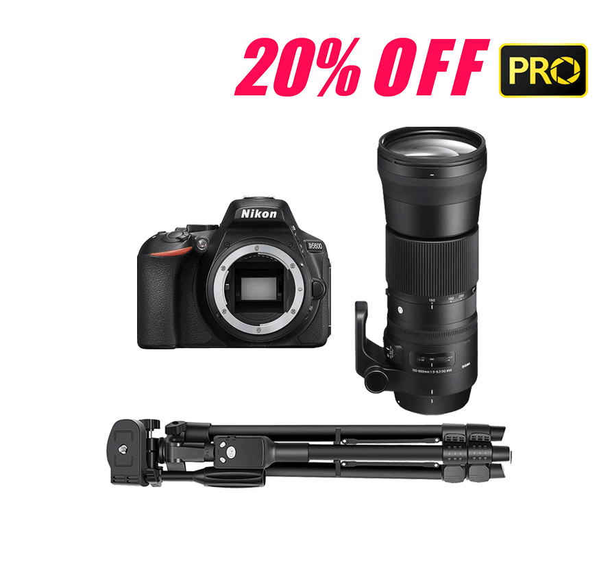 レンタル] ニコン Nikon D5600 超望遠レンズ / 三脚セット｜一眼レフ