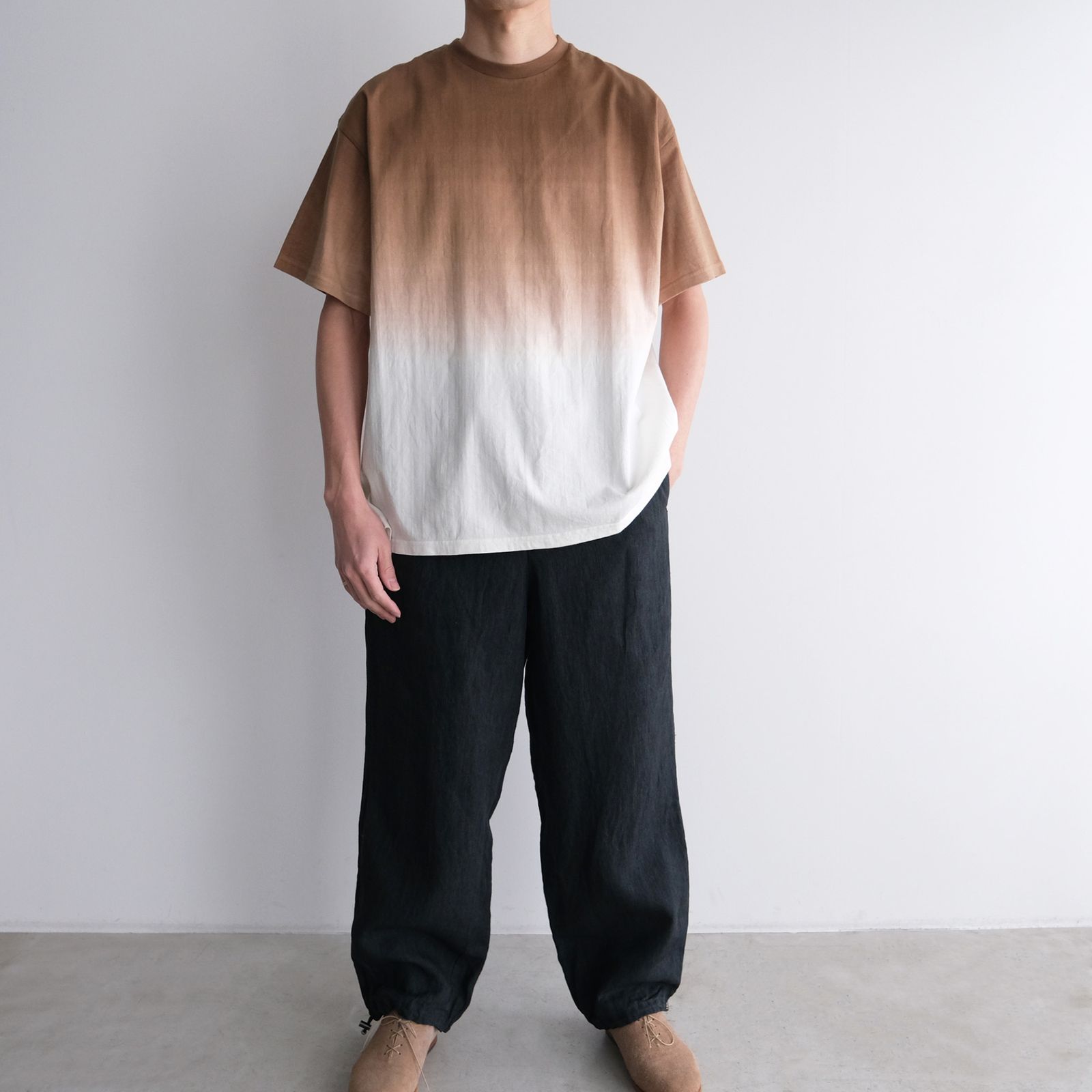 Graphpaper - S/S Oversized Tee -Tシャツ-（Brown / ブラウン）GU251