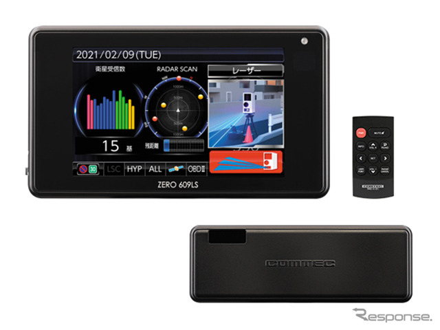 コムテックのレーダー探知機、新型レーザー式オービス対応…『ZERO
