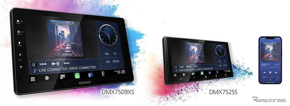 Apple CarPlay/Android Autoとワイヤレスで連携、ケンウッドから9V型