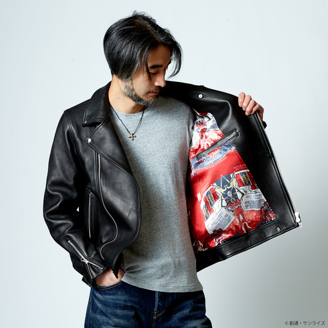 シャア“赤い彗星”をイメージしたライダースジャケット…ガンダム