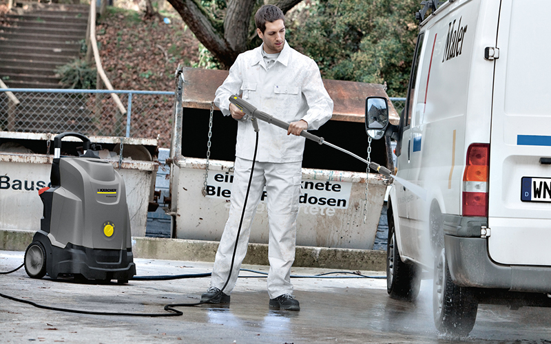 HDS 4/7 U （50Hz） 温水 アップライトクラス高圧洗浄機 | ケルヒャー