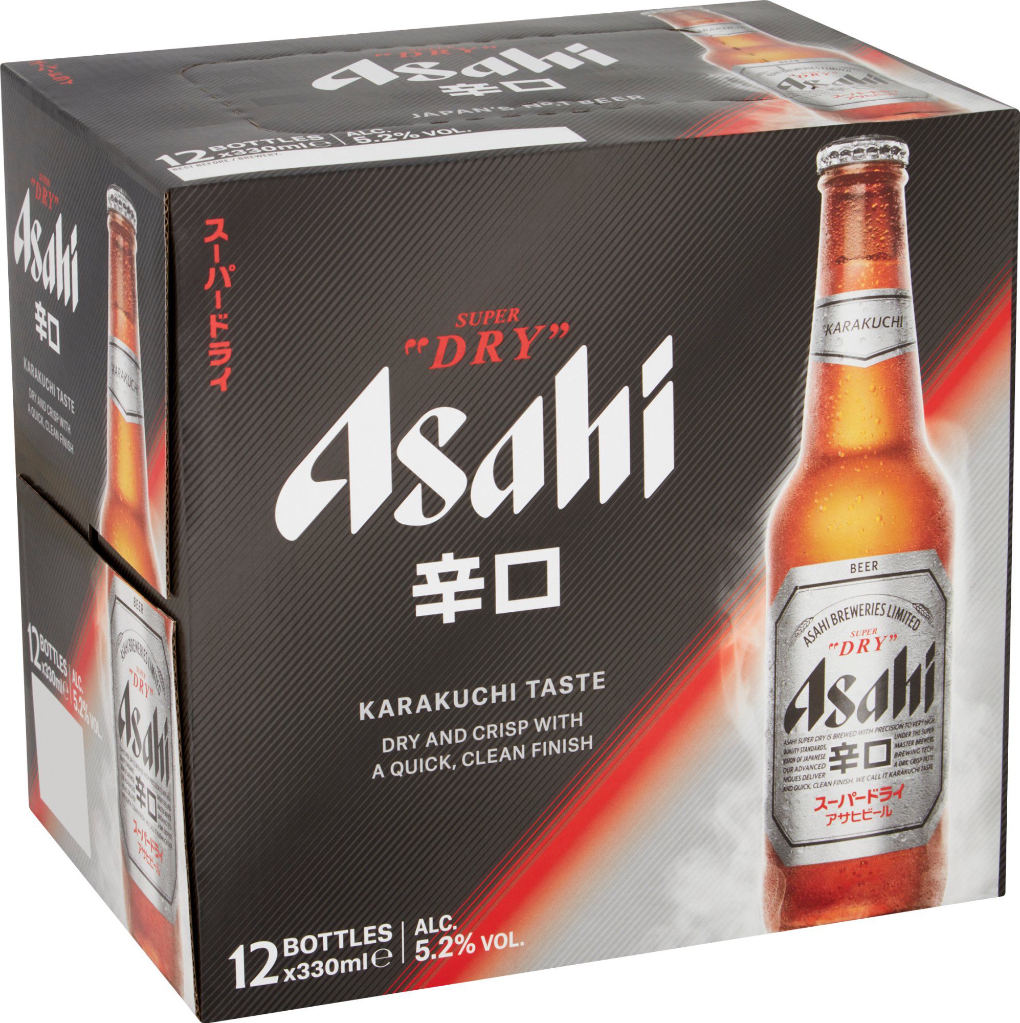 Asahi Super Dry 12 x 330ml | Waitrose Cellar