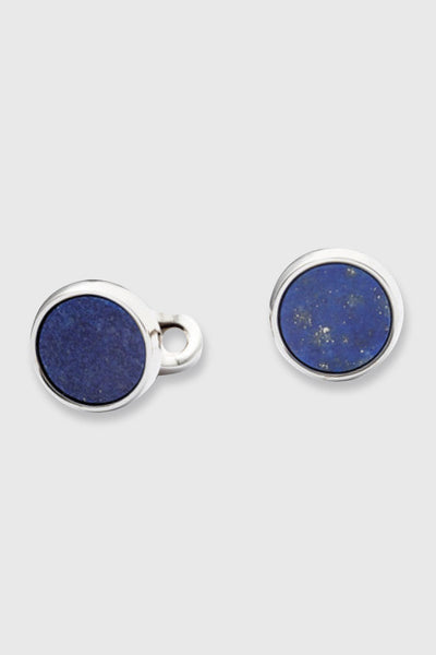 Brass Cufflinks with Lapis Lazuli Stones – Scabal