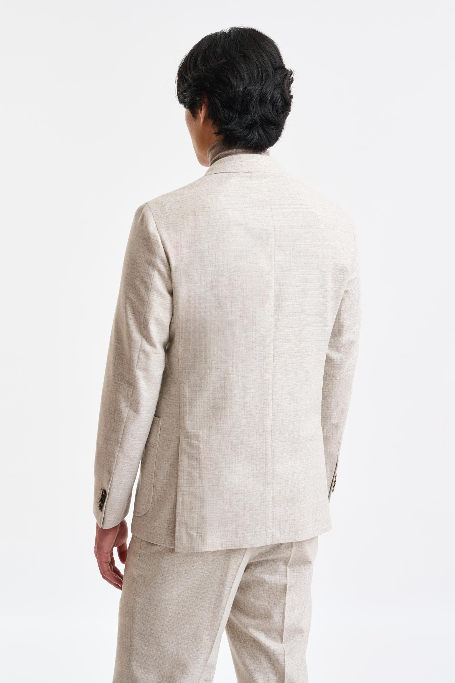 Light Beige 100% Wool Kenton Suit Freestyle – Scabal
