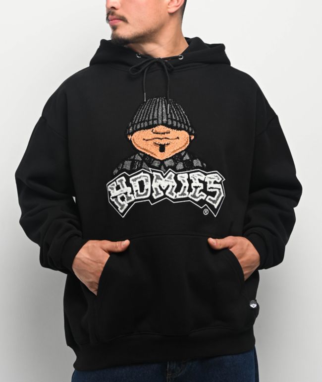DGA Homies Patch Black Hoodie | Zumiez