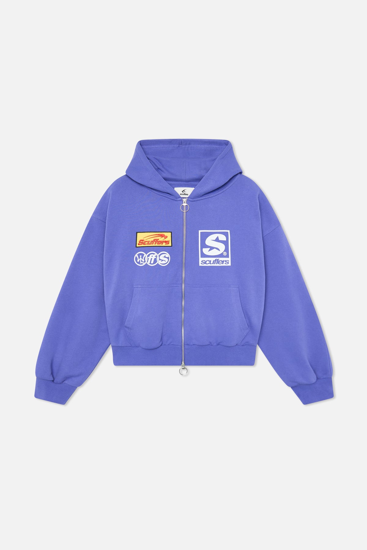 トップス scuffers Raw Blue Hoodie Scuffers Raw パーカー 青