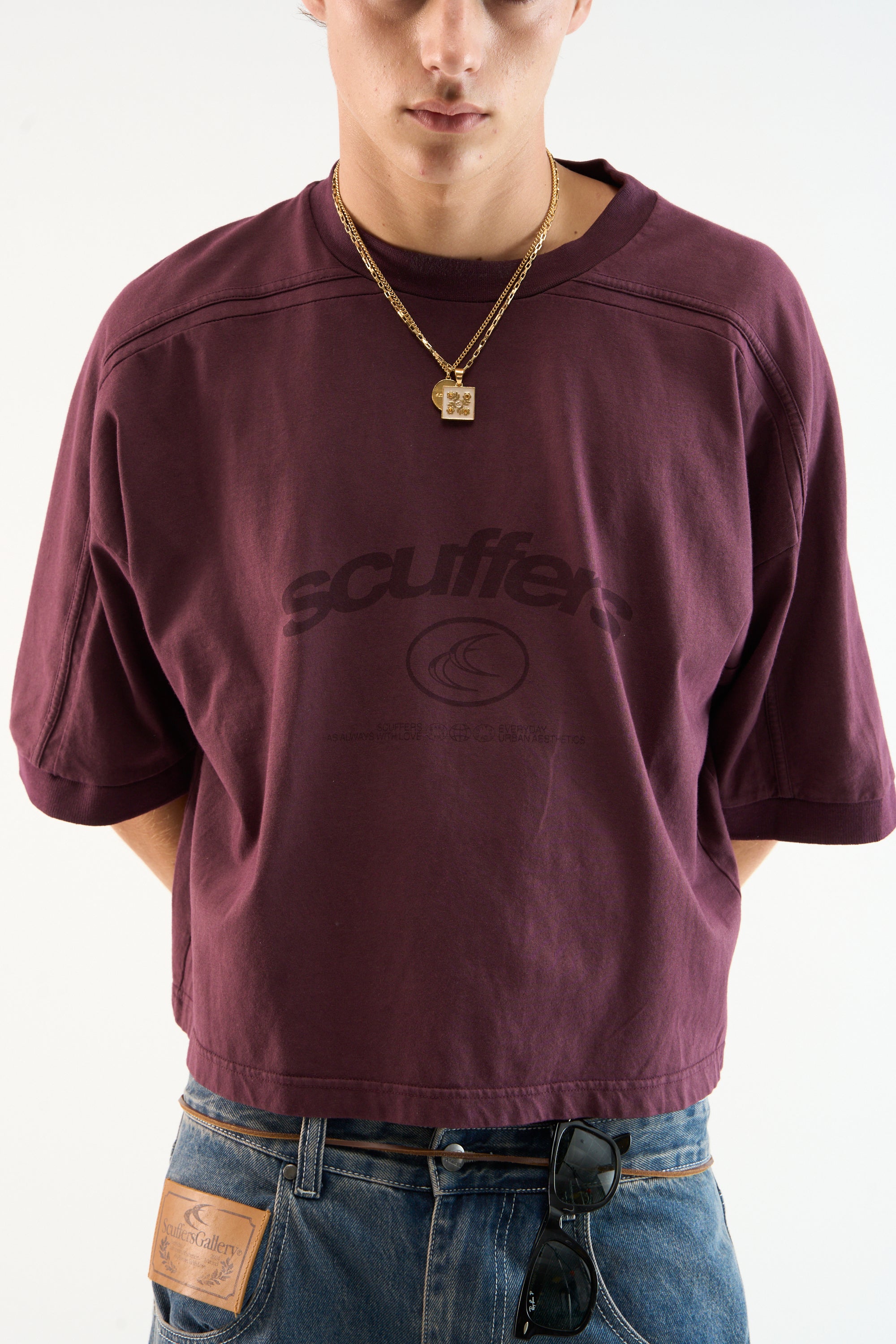 Effortless Total Burgundy T-Shirt – Scuffers