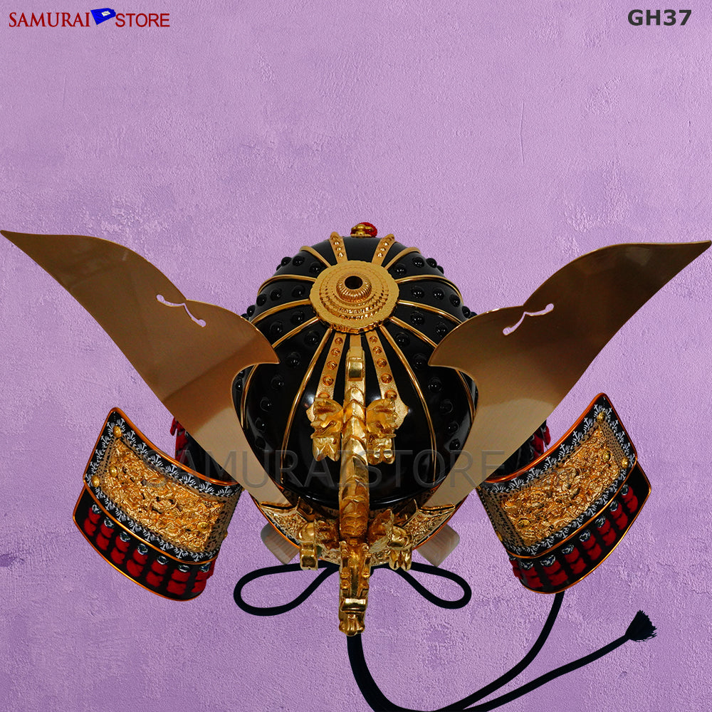 GH37 黒塗十二間筋兜『龍頭』納期3週間 - サムライストア SAMURAI STORE