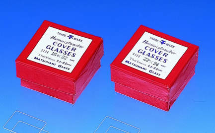 松浪 血球計算用カバーグラス 22×24 25入｜総合的理化学機器商社