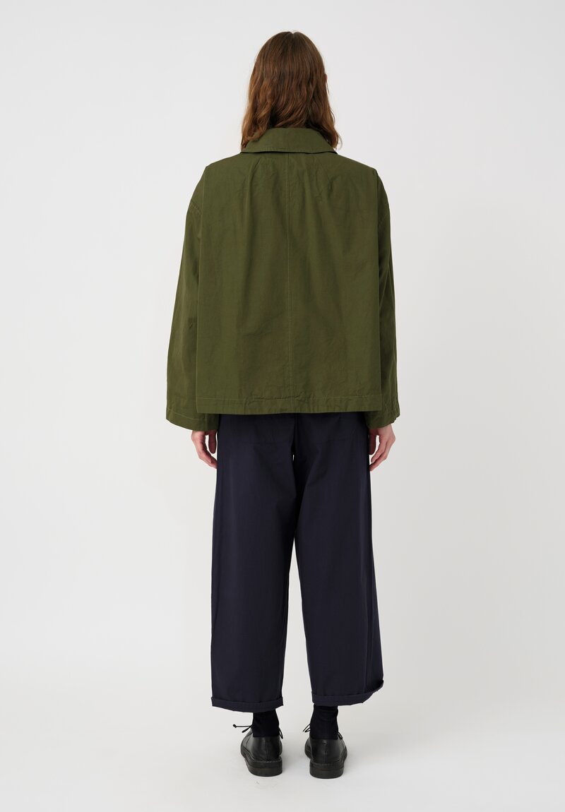 Casey Casey Cotton Drays Jacket in Olive Green | Santa Fe Dry