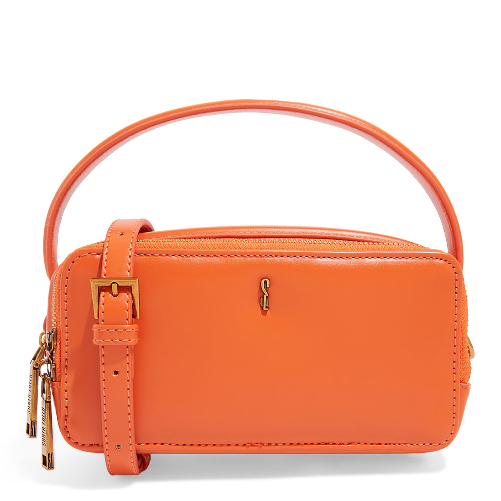 Bolsa Laranja Lisa Soft Alça De Mão - Santa Lolla