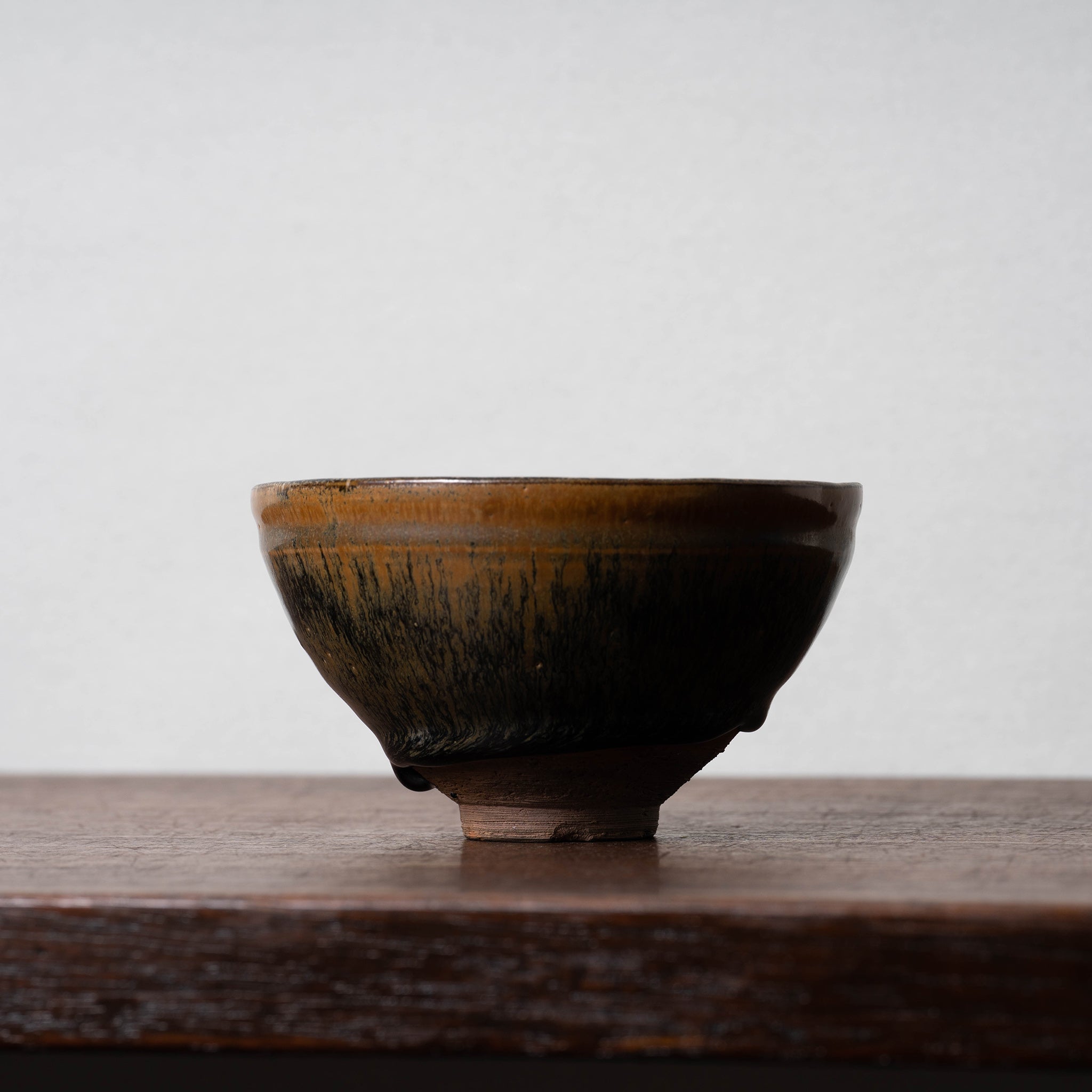 小米栗子 南宋時代 禾目天目茶碗 建窯茶盞 【旧家蔵出し】 (D-50) 天目