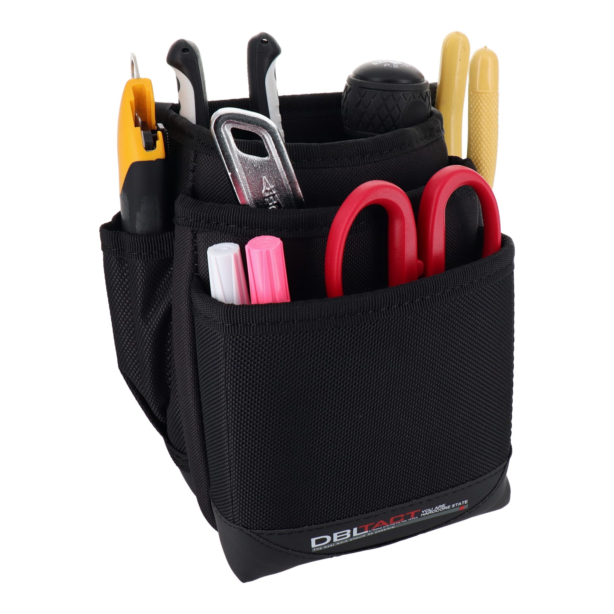 DT-03S-BK 作業ベルト・収納袋 腰袋 腰袋 軽量小型3段 ブラック｜株式