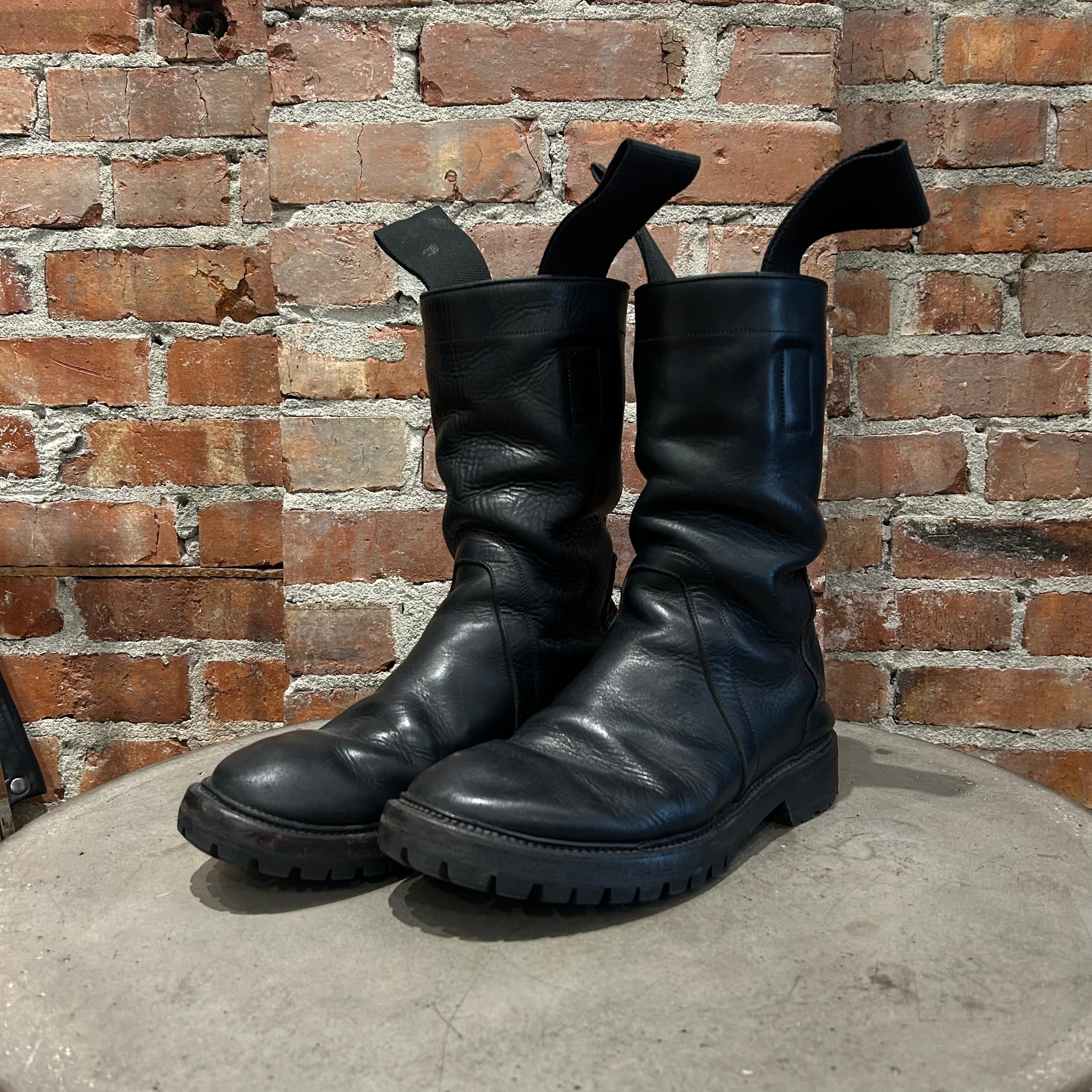 RICK OWENS CREEPER BOOTS 'BLACK' – Sadō Room