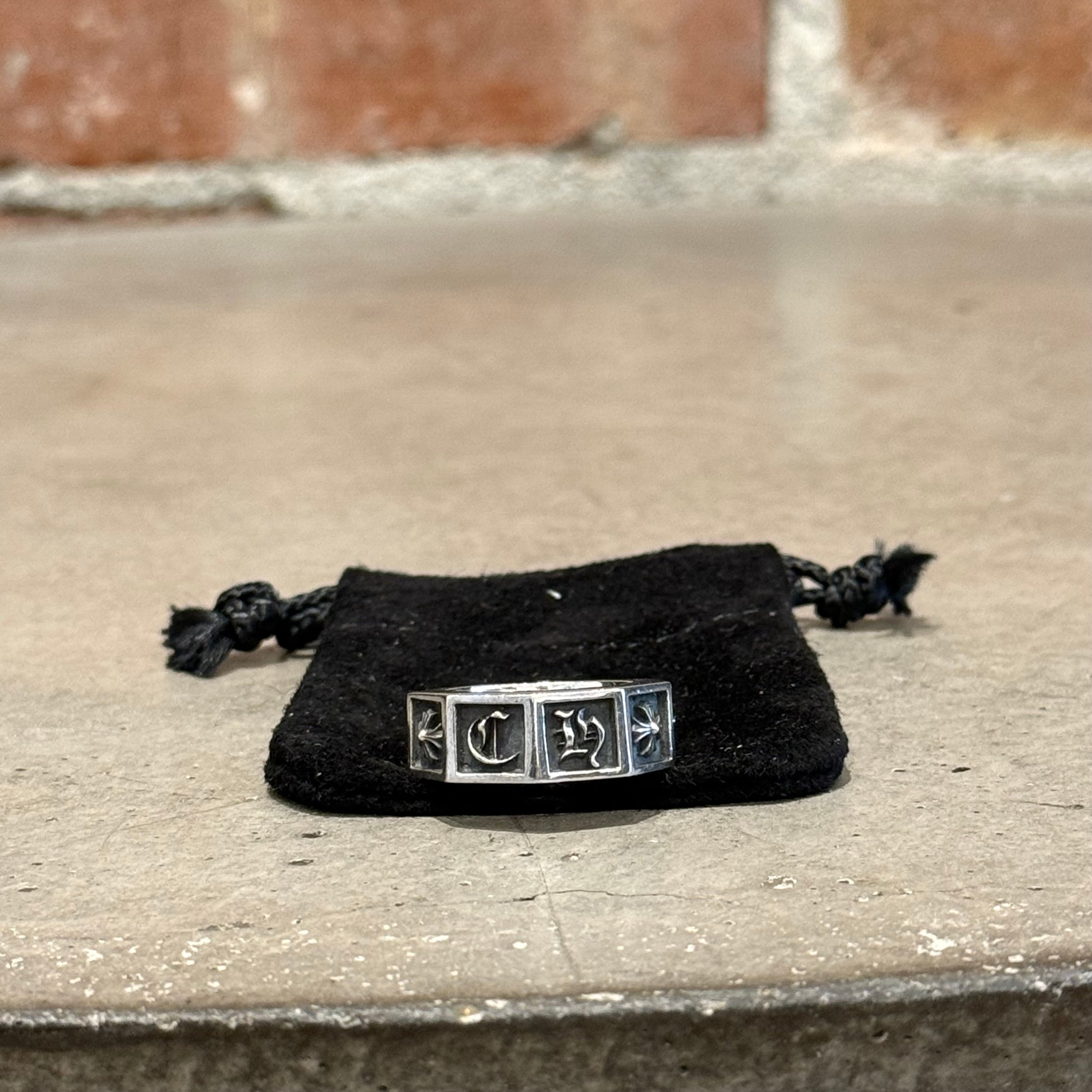 CHROME HEARTS ALPHABET BLOCK RING 'SILVER' – Sadō Room
