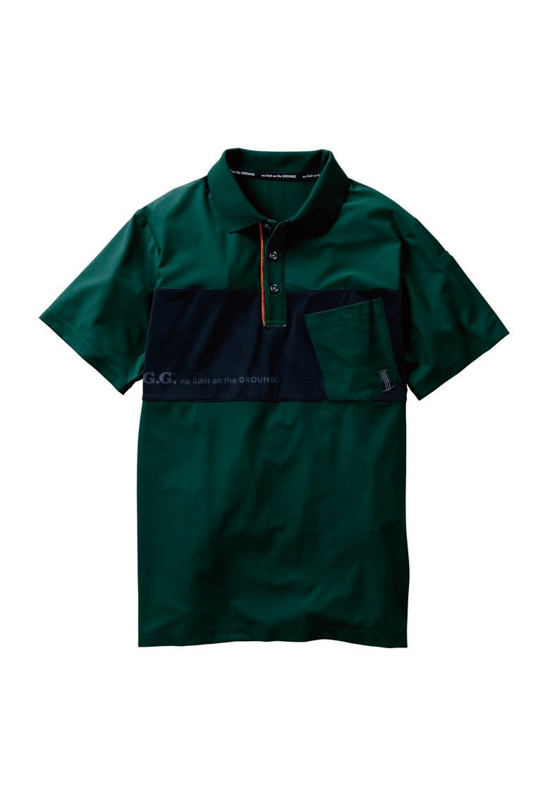 SOWA 7345-51 桑和 G.G. 高通気生地 半袖ポロシャツ 胸ポケット付き