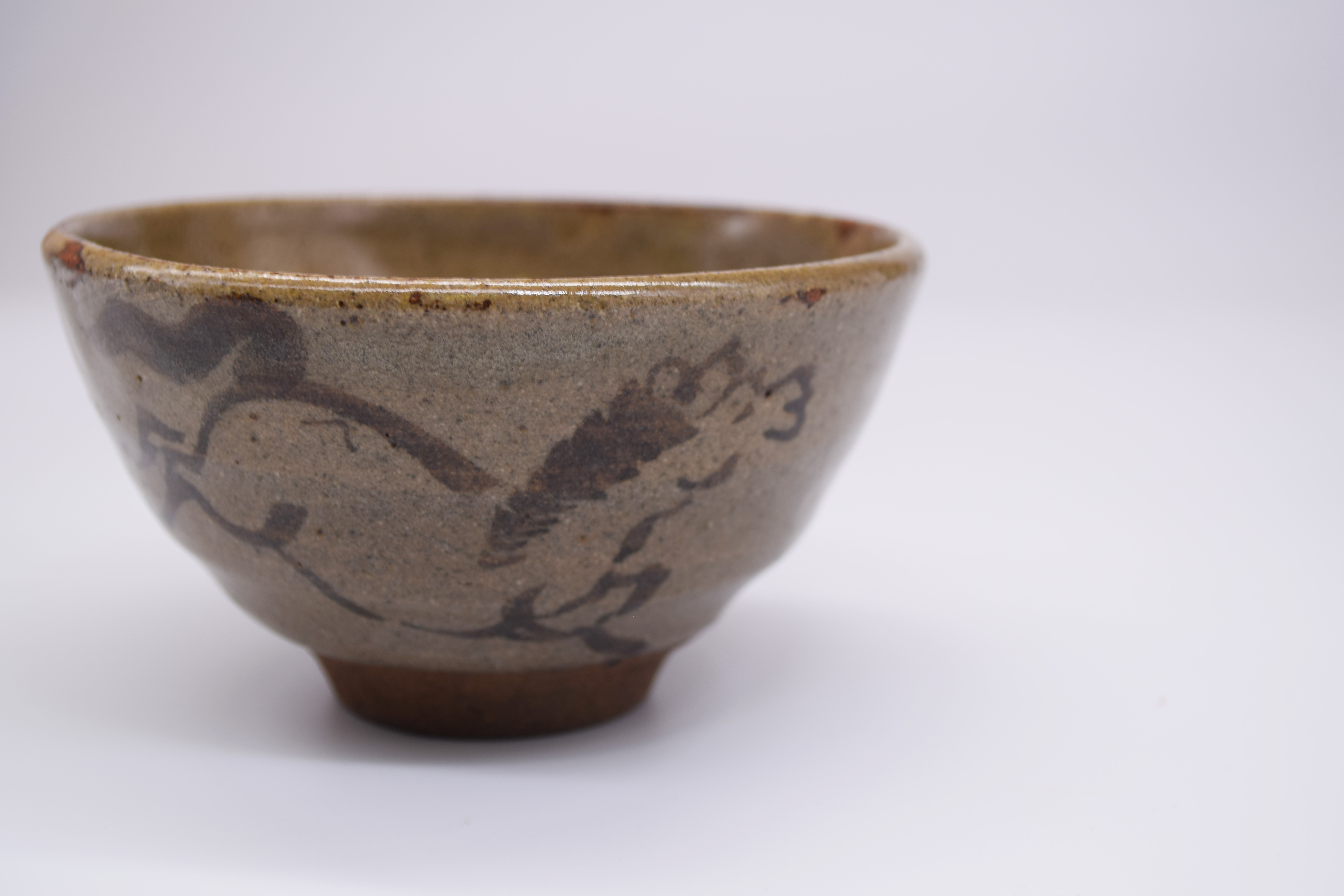 相馬焼馬の絵茶碗 田代法橋作 鵬雲斎書付