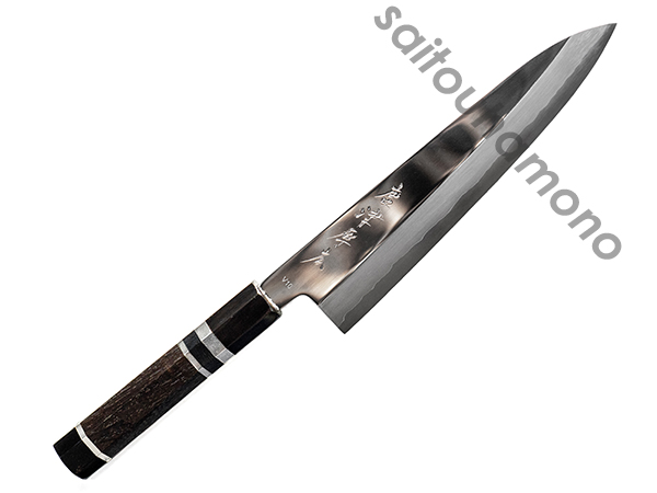 唐津厚広V10鏡面片刃和牛刀の通販「サイトウ刃物店」