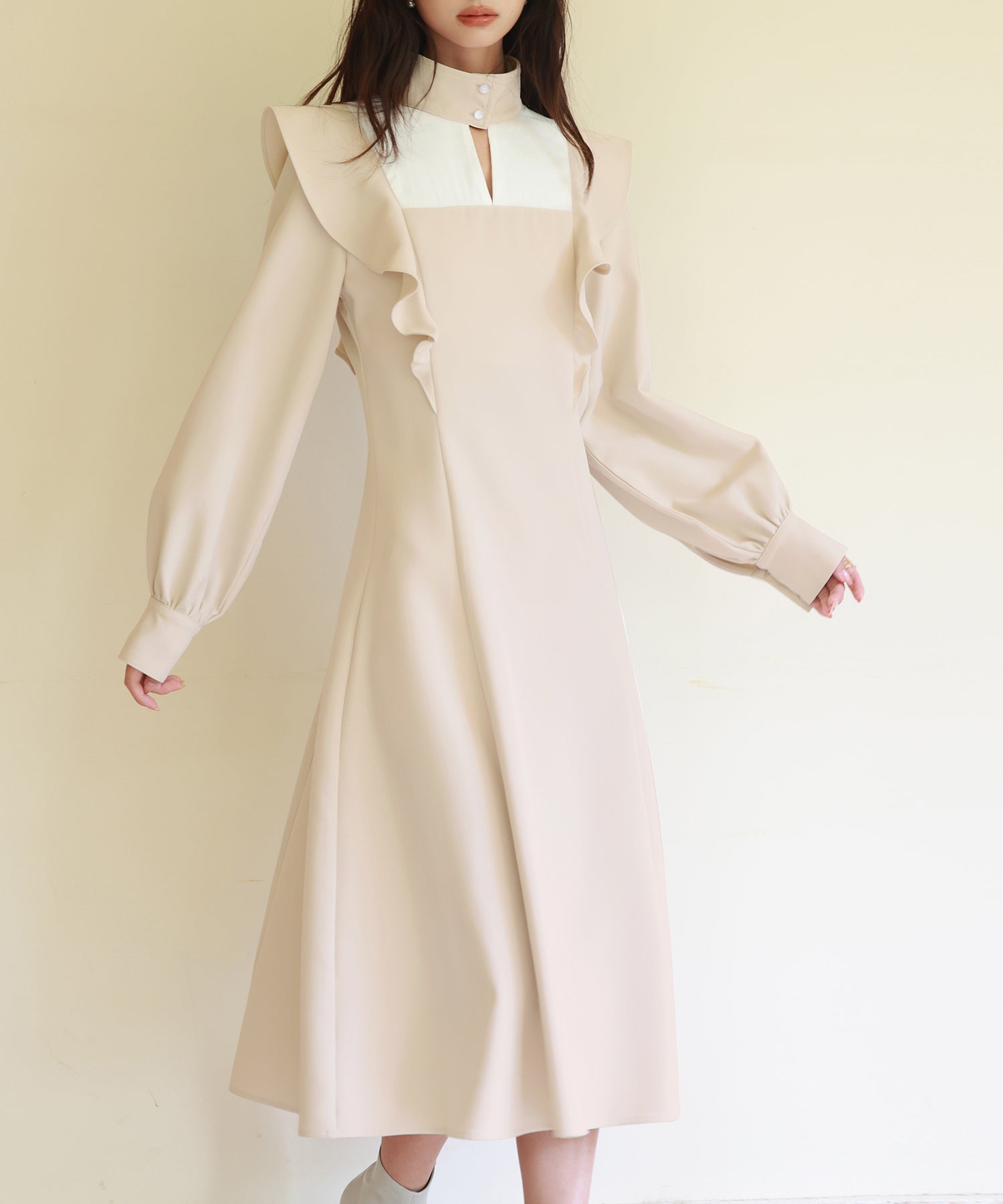 ビッグフリルAラインワンピースsdp0129 アイボリー – [公式]SAISON DE